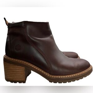 Timberland Brown Leather Women's Ankle Boots